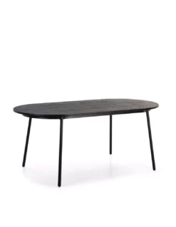 Table Repas Ovale Noire Trieste 180cm, Thai Natura