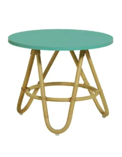 Table Rotin/vert Aqua Diabolo, KOK Maison