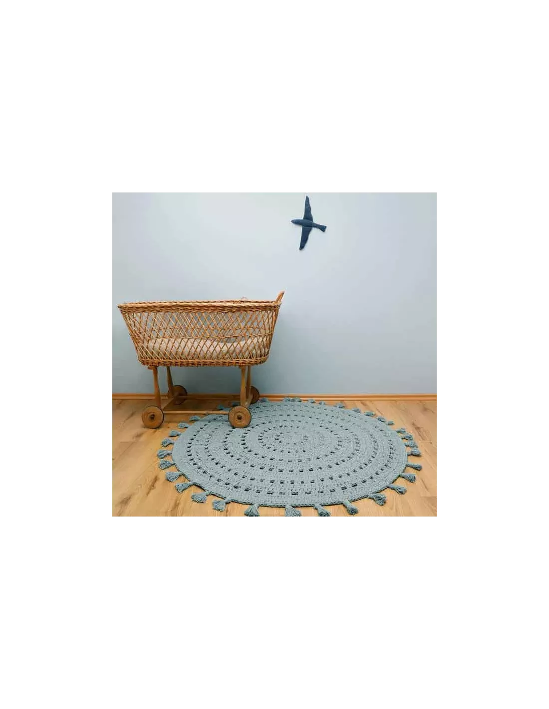 Tapis Enfant Rond Nila Vert Pâle , Nattiot – Image 2