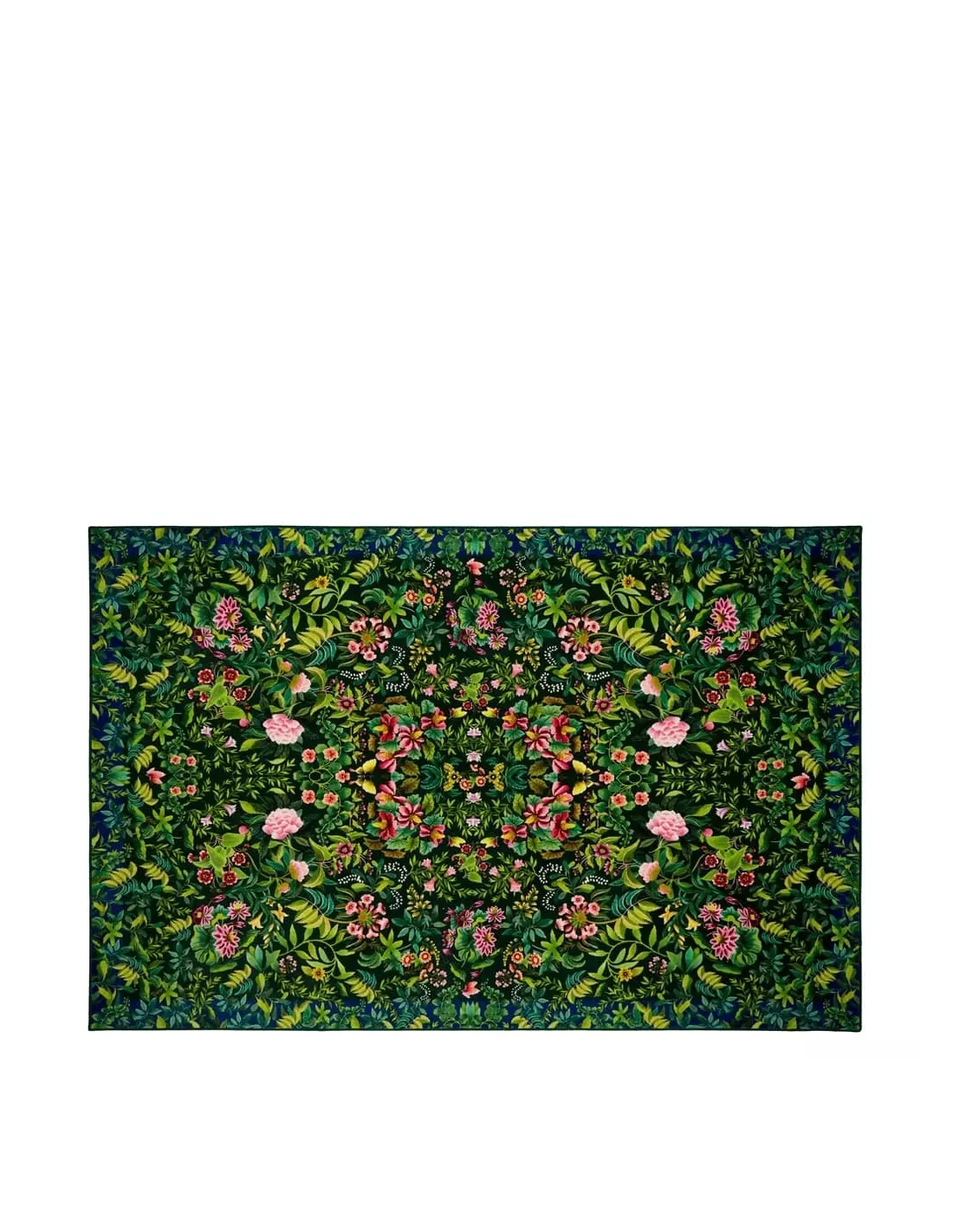 Tapis Ikebana Damask Emerald, Designers Guild