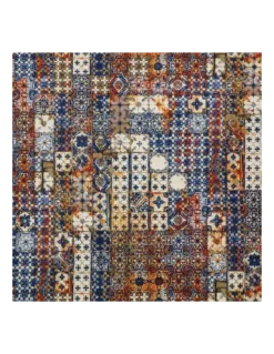 Tissu Azulejos Mandarine, Jean Paul Gaultier