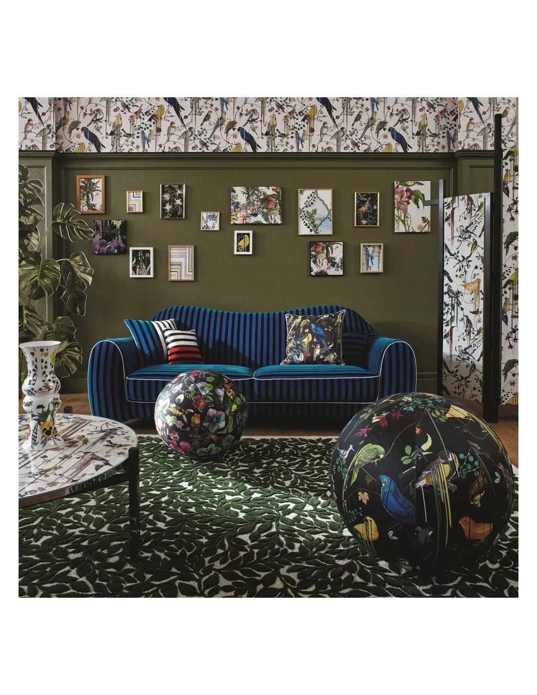 Tissu Birds Sinfonia Crepuscule, Christian Lacroix – Image 3