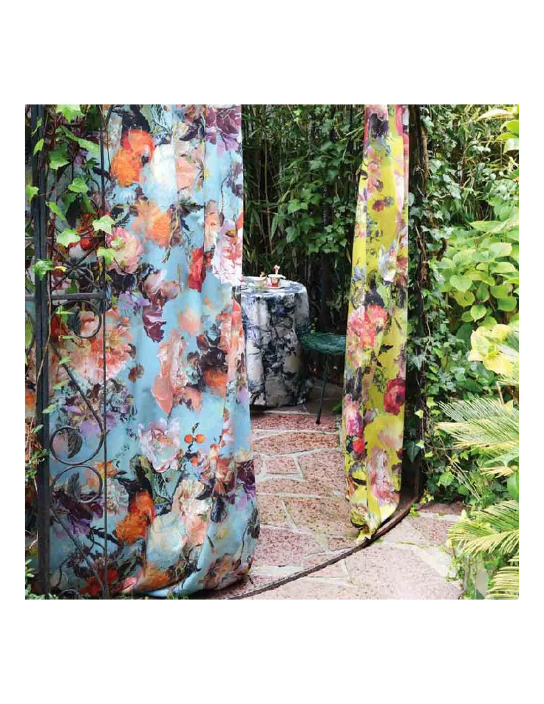 Tissu Botanique Bleuet, Jean Paul Gaultier – Image 2