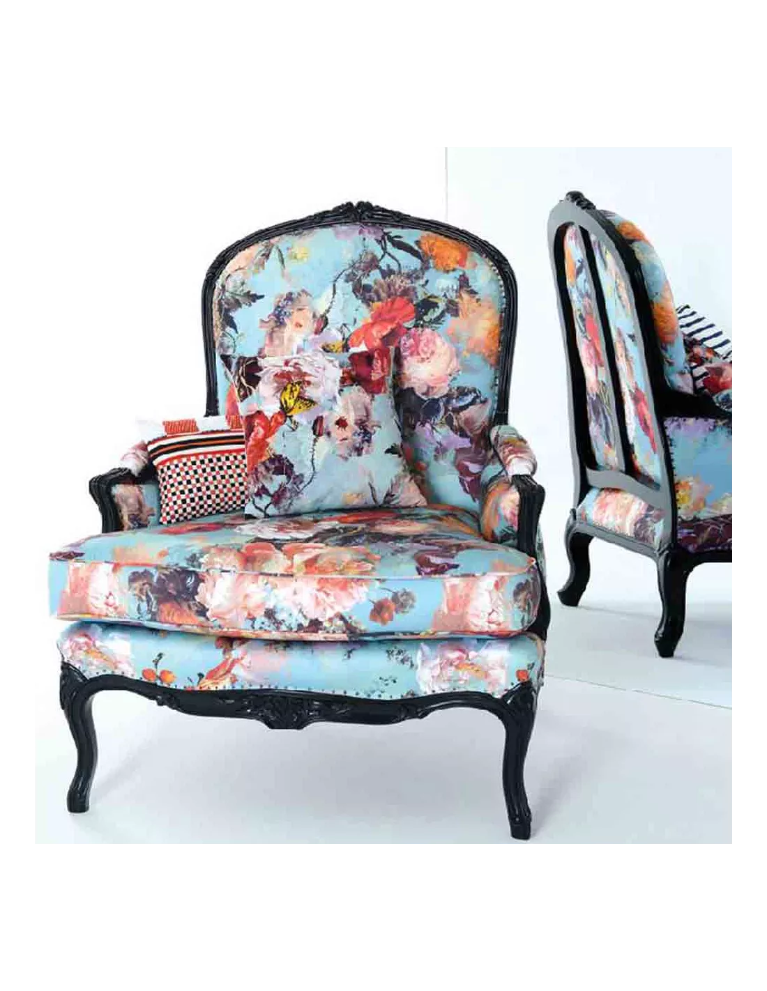 Tissu Botanique Bleuet, Jean Paul Gaultier – Image 3