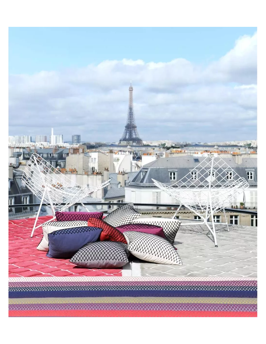 Tissu Cabaret Bordeaux Jean Paul Gaultier – Image 2