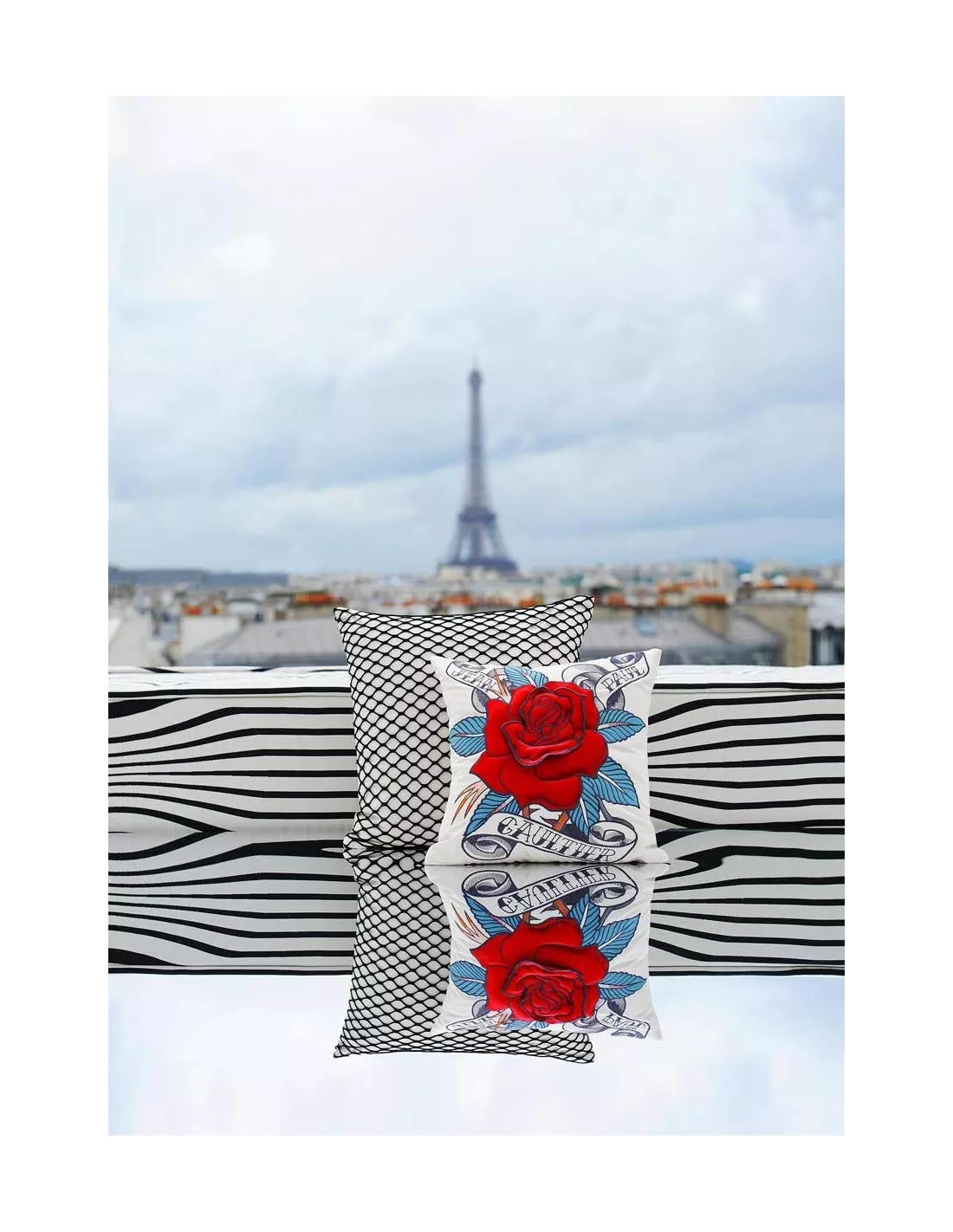 Tissu Cabaret Bordeaux Jean Paul Gaultier – Image 3