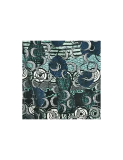 Tissu Meltingpot Aqua, Jean Paul Gaultier