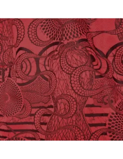 Tissu Metisse Rouge Jean Paul Gaultier