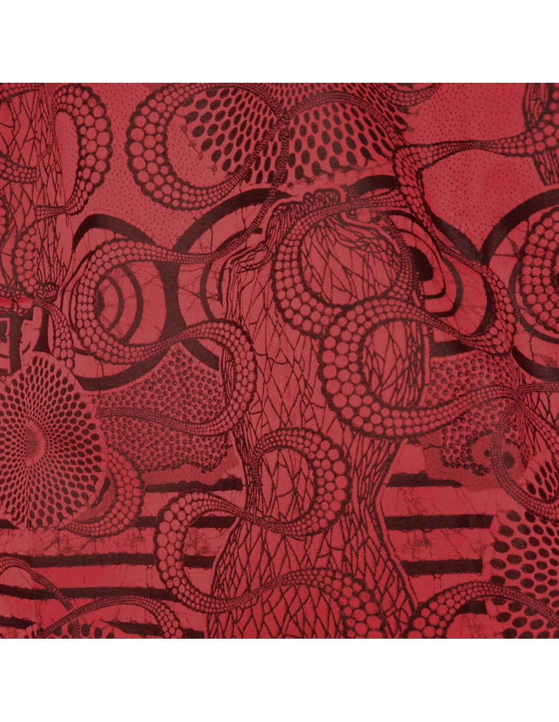 Tissu Metisse Rouge Jean Paul Gaultier